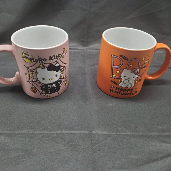 Hello Kitty 20oz. Halloween Coffee Mugs by Silver Buffalo Sanrio-Set of 2 - Picture 1 of 7
